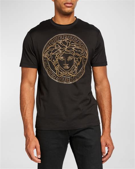 t-shirt versace con logo medusa|versace medusa t shirt men.